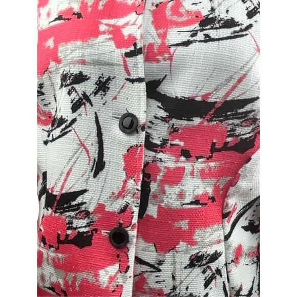 Santorelli Made in Italy Blazer – Size 48  Structured blazer with an abstract pa - Picture 4 of 16